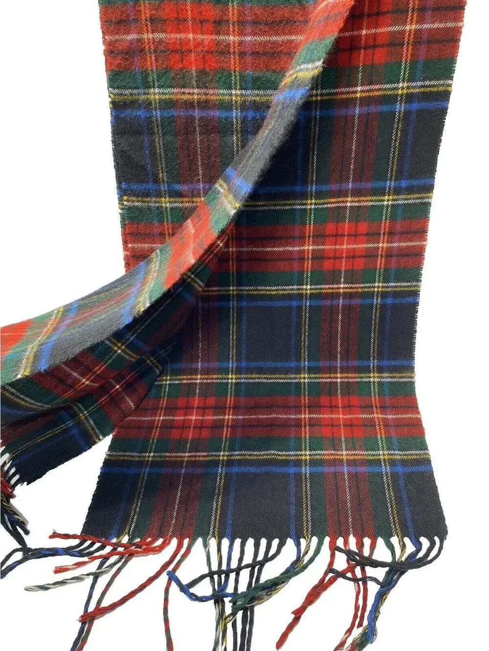 Men’s Cashmere Plaid Scotland Wrap Scarf